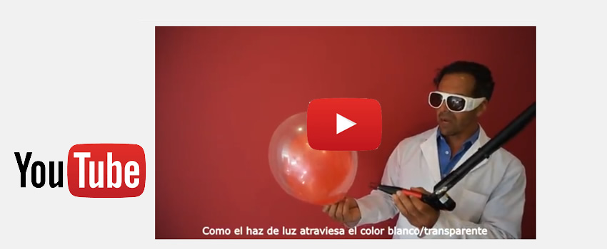 Videos experimentales: �c�mo es la acci�n selectiva del l�ser sobre los colores?