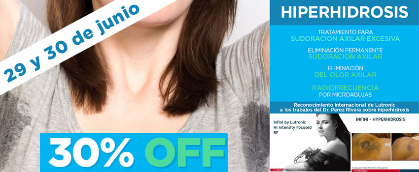 En junio: tratamiento de hiperhidr�sis con 30% OFF!